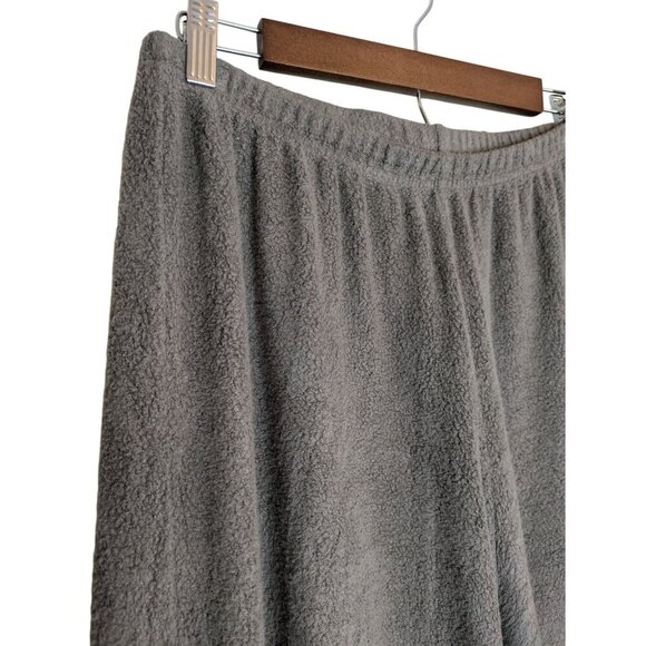 Bryn Walker Terry Fleece Pull On Wide Leg Crop Pant Medium Culotte Bohemian Boho - Picture 3 of 8
